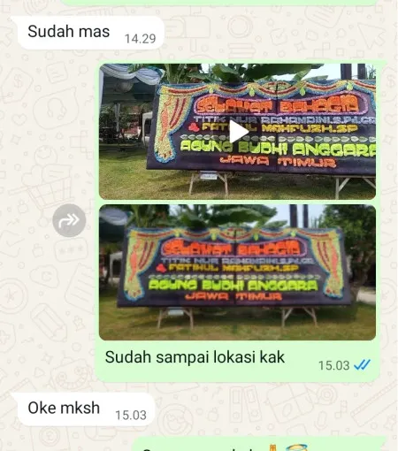 Pengiriman Papan Bunga Jatisawit Bumiayu